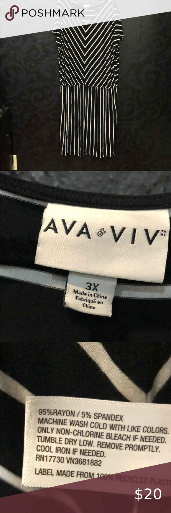 ava viv size 3x black and white dress in 2021 black n white dress ava viv white dress