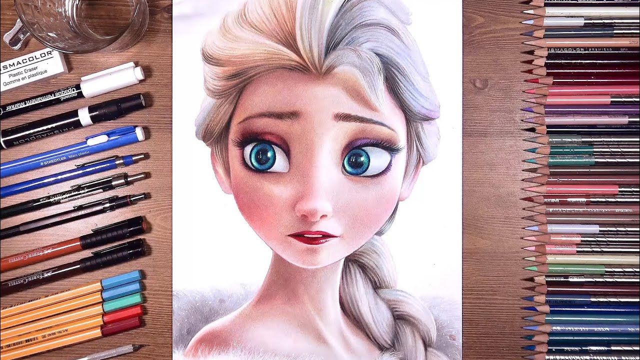 Drawing Frozen Elsa Snow Queen Drawholic Frozen Drawings How To Draw Elsa Drawings
