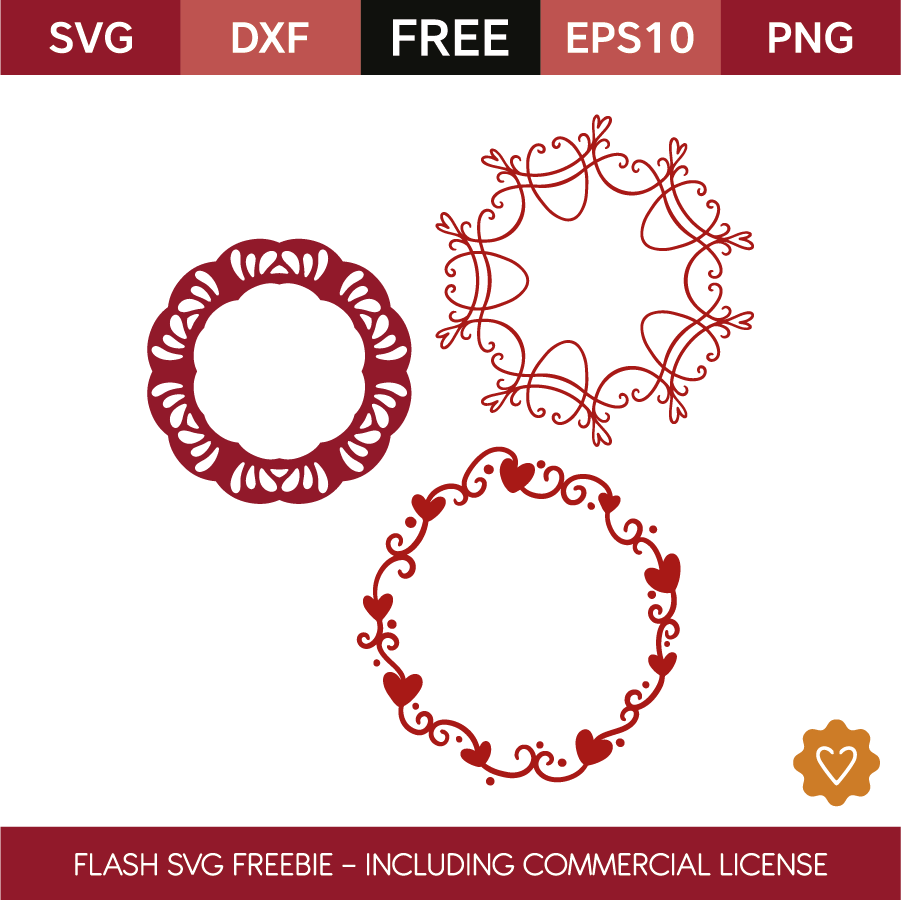 Download Flash Freebie - Free Commercial License | Monogram frame, Valentine images, Heart frame