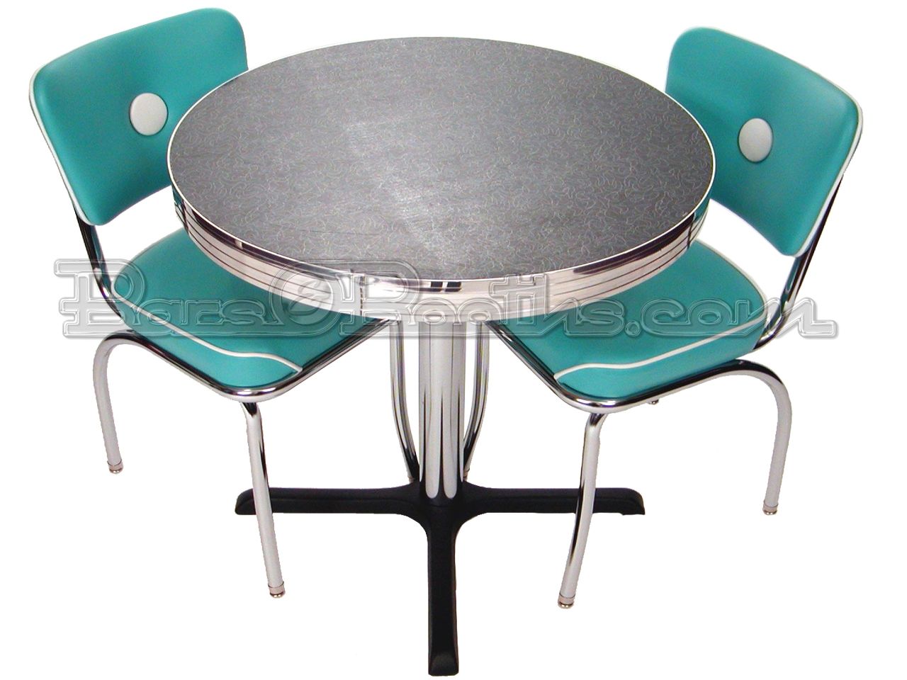 White Table With Aqua Chairs Home Furniture Interior