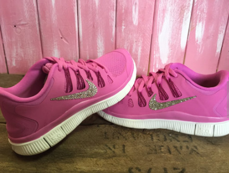 Sale Blinged Womens Nike Free 5 0 Running Shoes Pink Fuschia White Bling Customized With Swarovski Crystal Rhinestones New In Box Sale Blinged Womens Nike Free 5 0 Running Shoes Pink Fuschia White Bling Customized With Swarovski Crystal Rhinestones New In Box