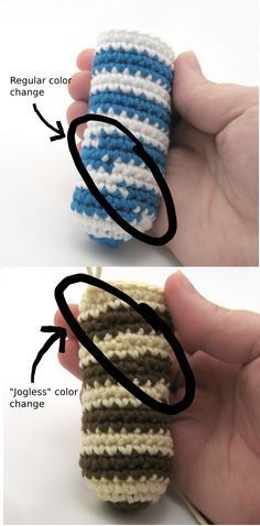 How To: Jogless Colour Change For The Perfect Crochet Stripe - Tutorial #crochet #amigurumi #crochetamigurumifreepatterns