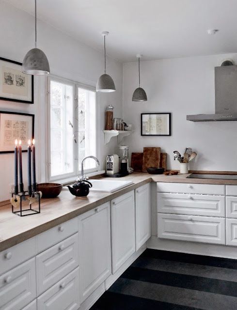 Belysning Over Koksbank Utan Overskap Studio Karin Cuisines Design Cuisine Scandinave Interieur De Cuisine