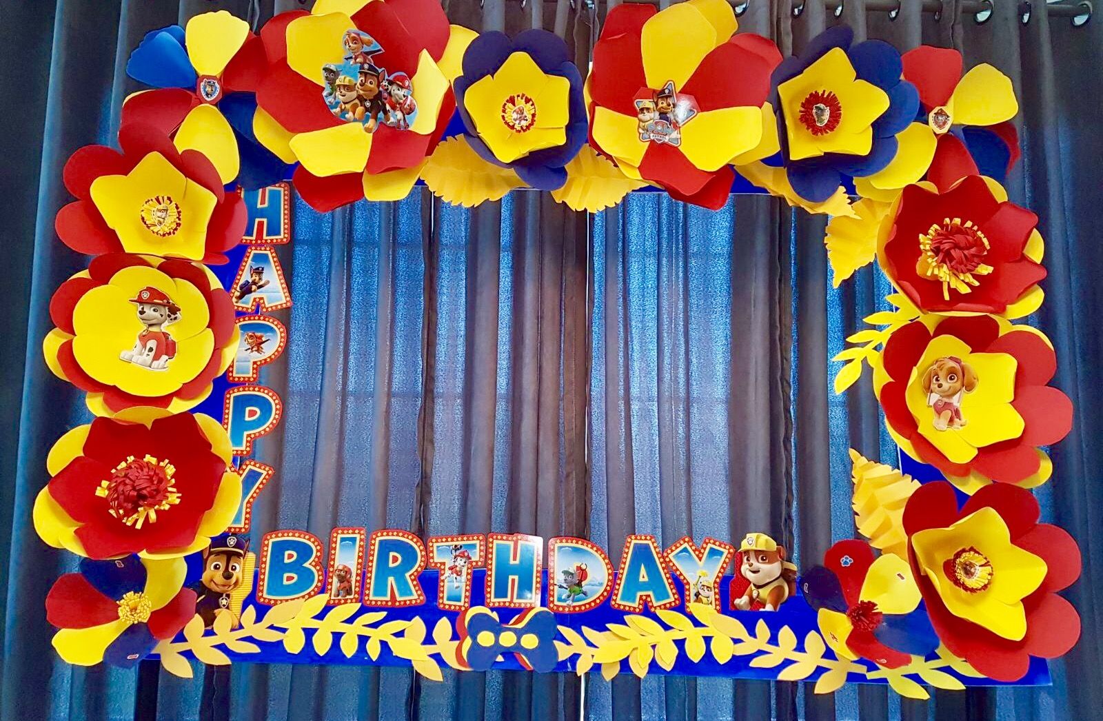 paw patrol paper flower photo frame follow me on instagram paper flower creations