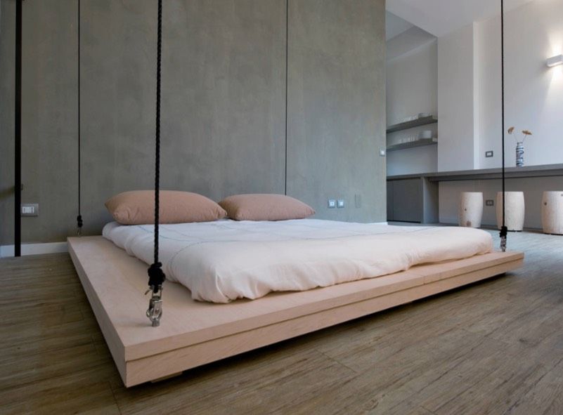 Swing Beds Add Novelty To The Guest Room This Will Be Great For My Boys Dalton Riley When They Get Bigger Creative Bedroom Bedroom Inspirations Home