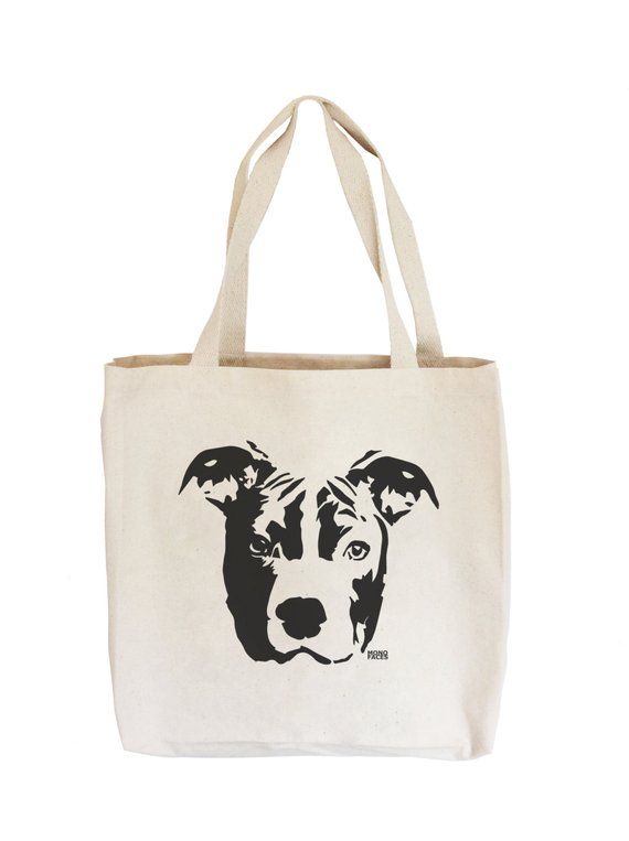 Pit Bull Tote Bag Pit Bull Lover Gift