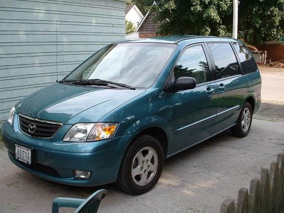My first and bestest mini-van ever. A Mazda MPV. If I didn't crash
