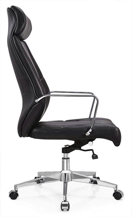 deauville swivel black pu leather manager office computer chair 2