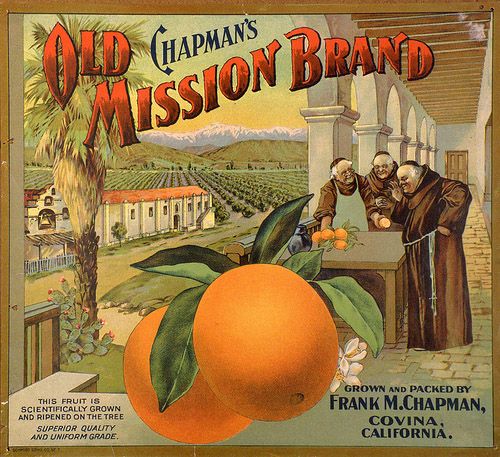 Villa Park /& Redlands Elephant Orange Citrus Fruit Crate Label Vintage Art Print