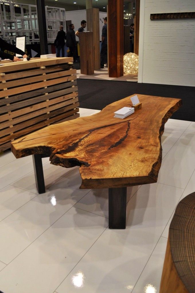 Wood Furniture Design Coffee Table Salvaged Natural - Wood Log Coffee Table