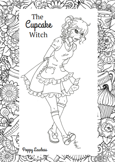 Download Grab your FREE coloring sheet depicting Julie Dayton from The Cupcake Witch by Poppy Lawless ...