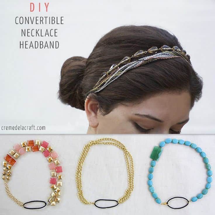 15 Amazing Ways to Repurpose Old and Broken Jewelry Vintage Jewelry Art, Old Jewelry, Hair Jewelry, Jewelry Crafts, Jewelry Making, Cheap Jewelry, Jewellery, Headband Diy, Headband Tutorial