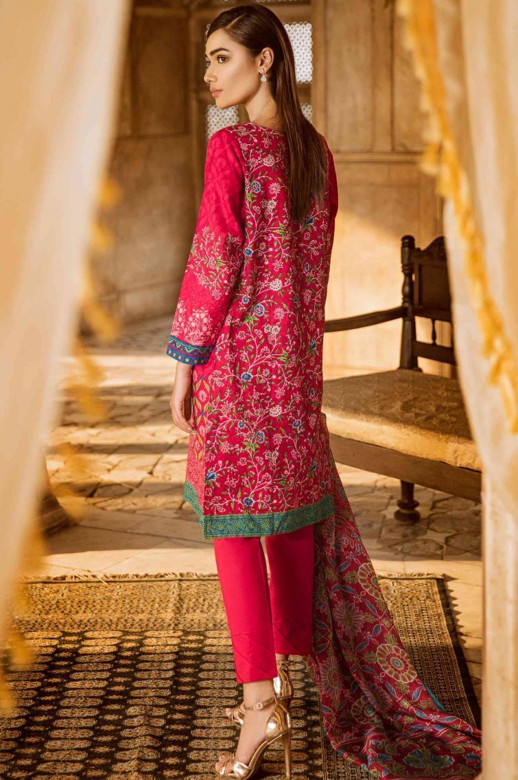 Limelight Readymade Kurta con colección verano de chifón Dupatta césped