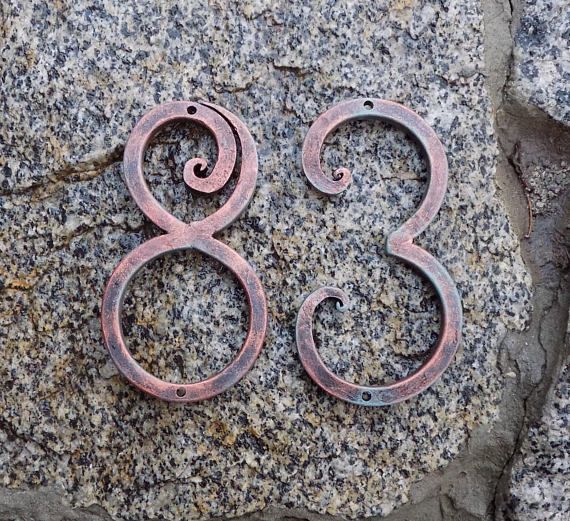 Listing Price Is For A Single Number House Black Copper Listing Price Is For A Single Number House Black Copper Home Address Iron Numbers Metal