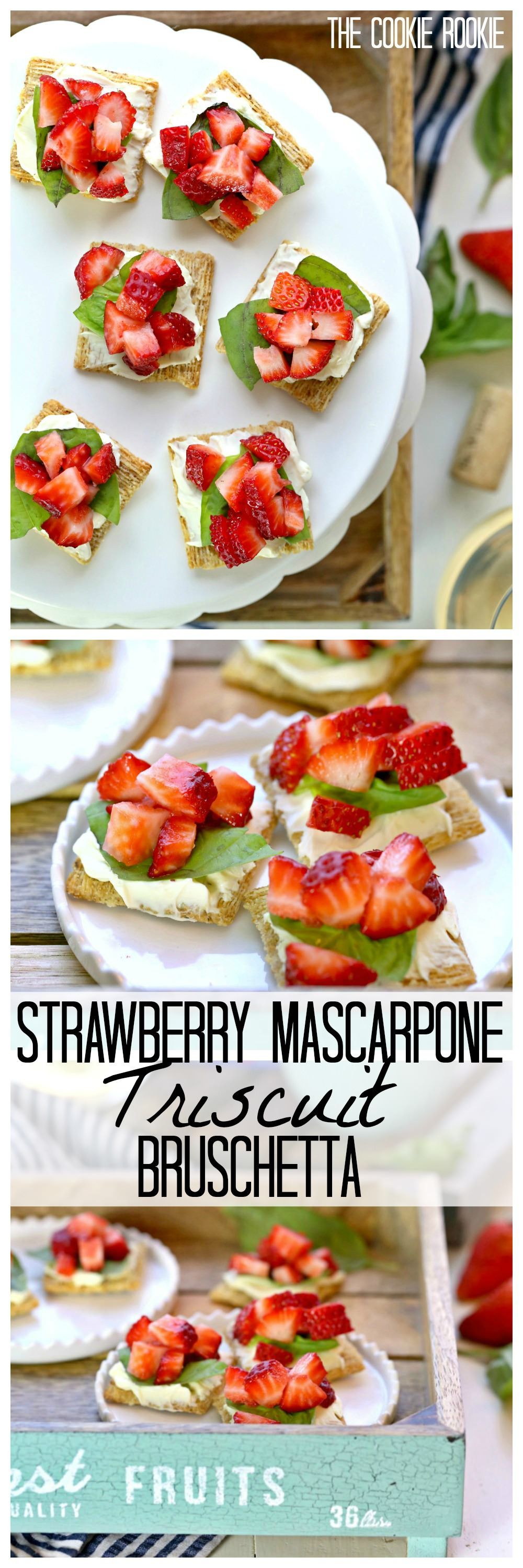 Strawberry Mascarpone Triscuit Bruschetta Recipe Strawberry Mascarpone Triscuit Bruschetta Recipe