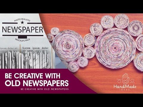Newspaper Craft Tutorial Be Creative With Old Newspapers Newspaper Craft Tutorial Be Creative With Old Newspapers