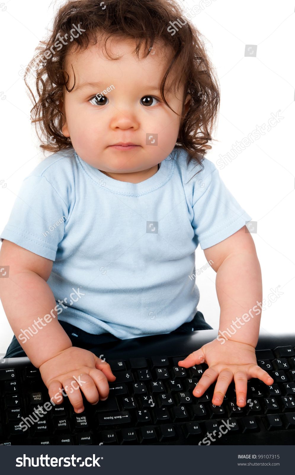 pix Little Kid On Computer Stock Image pinterest