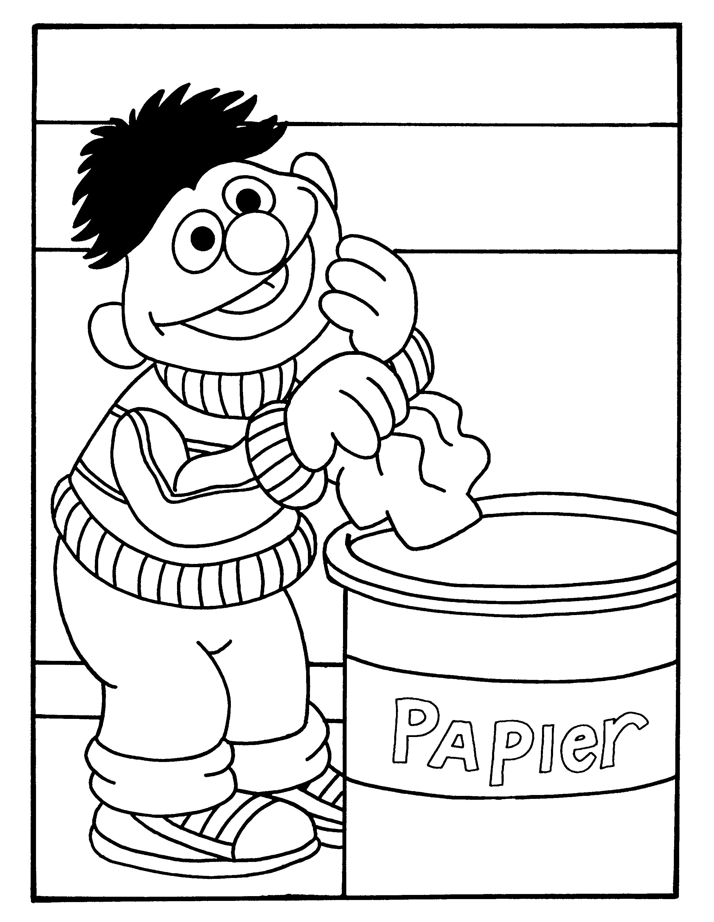 Kleurplaten Bert en Ernie Gratis kleurplaten van Bert en Ernie