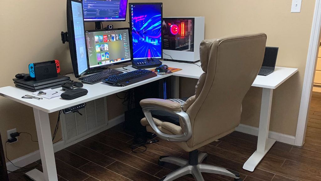 Automatic Corner Desk & L-Shaped Standing Desk | Autonomous Standing