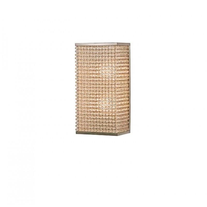 KA1770 CAMILE WALL SCONCE - 12” Length x 3 Width x 24” Height / SMOKE CRYSTAL / BRUSHED COPPER METAL FINISH