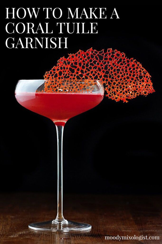 How to Make a Coral Tuile Garnish