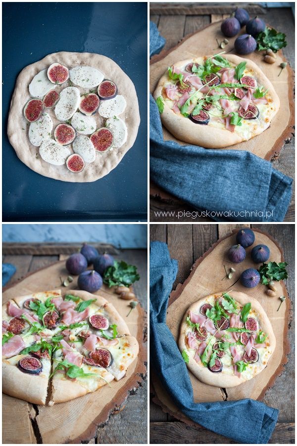 pizza z figami i szynką szwarcwaldzką Easy Appetizer Recipes, Dessert Recipes, Desserts, Polish Recipes, New Recipes, Pierogies, Calzone, Mela, Tacos