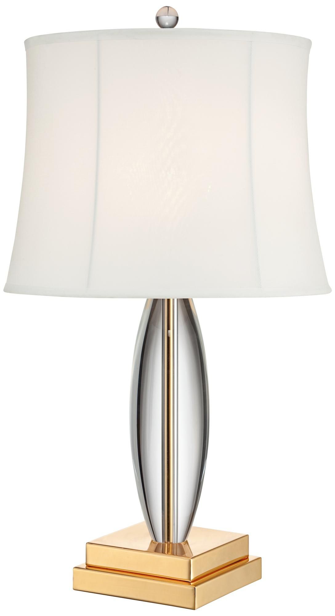 Lamp For Round Table To Display Family Pics Ratanda Crystal Teardrop Brass Lamp Lamp For Round Table To Display Family Pics Ratanda Crystal Teardrop Brass Lamp