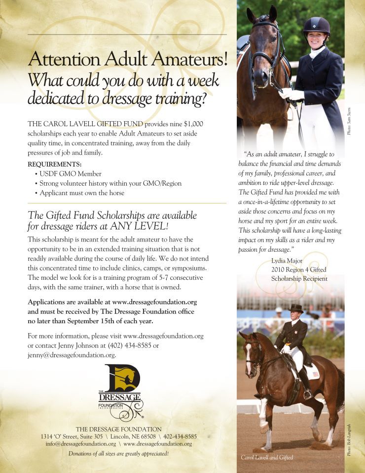 dressage grant adult amateur