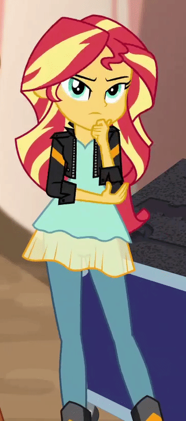 #1606002 - animated, clothes, equestria girls, gif, india movie set, jacket, leather jacket, movie magic, pants, safe, screencap, spoiler:eqg specials, sunset shimmer, whatever - Derpibooru - My Little Pony: Friendship is Magic Imageboard My Little Pony Tattoo, My Little Pony Comic, My Little Pony Characters, Cartoon Girl Drawing, Girl Cartoon, Hasbro Studios, Cute Ponies, Pokemon Red, Little Poney