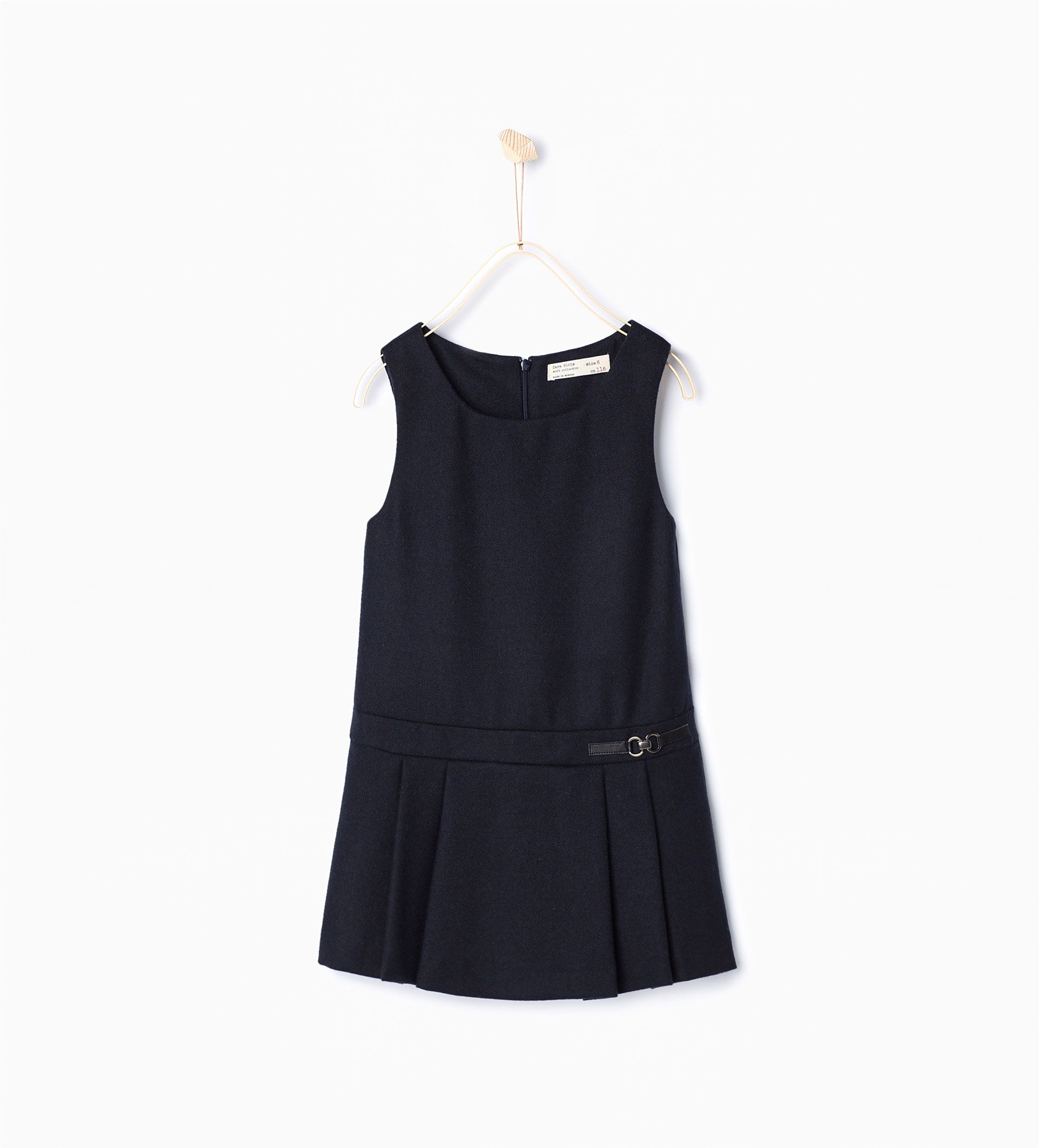 2015 Zara Kids Box Pleat Pinafore dress Fashion Catalogue, Zara Kids ...