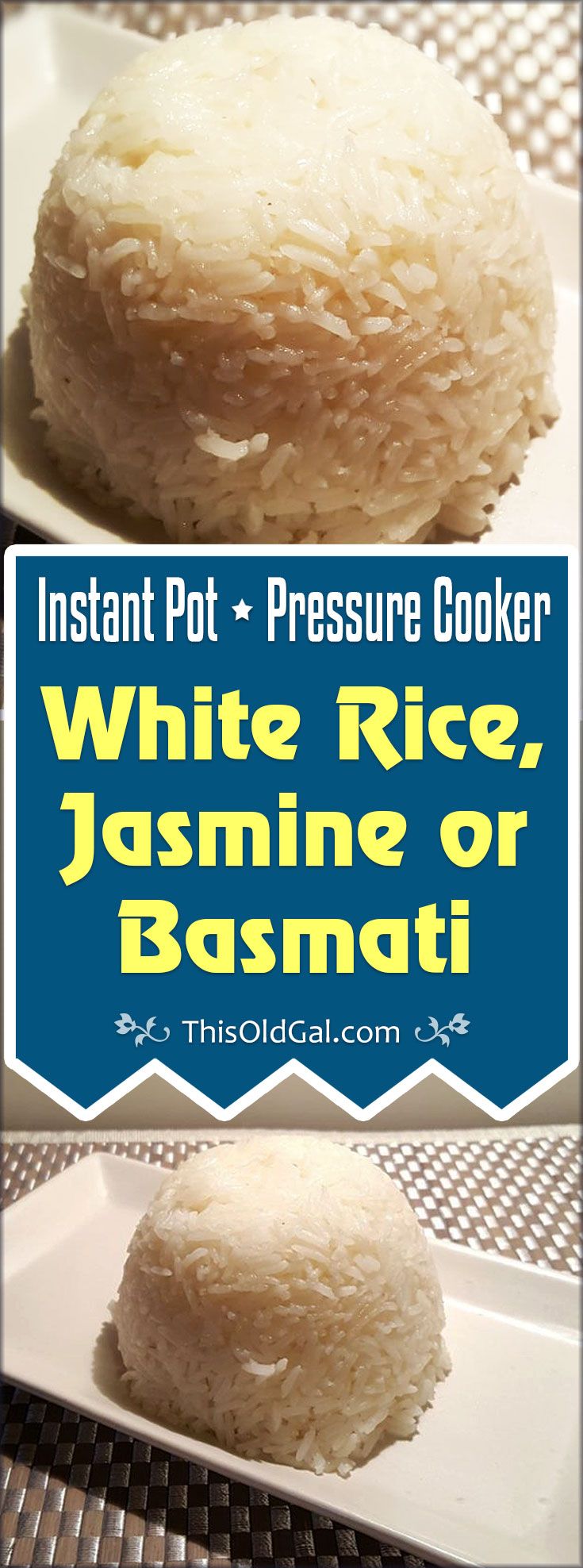 Pressure Cooker White Rice can be made with water or broth and will be on your table in less than 15 minutes with your Pressure Cooker. #ricecookermeals