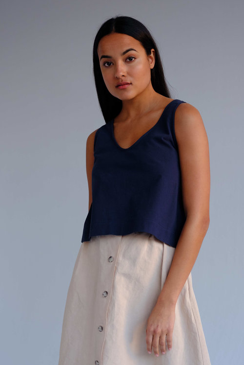 PENNY. Navy - Tops | Everyday tank tops, Navy tops, Career in fashion designing