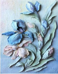 3D Floral Canvas Print freeshipping - khollect Sculpture Painting, Wall Art Canvas Painting, Canvas Prints, Oil Painting Gallery, Gallery Artwork, Posters Art Prints, Poster Wall Art, Plaster Art, Floral Oil Paintings