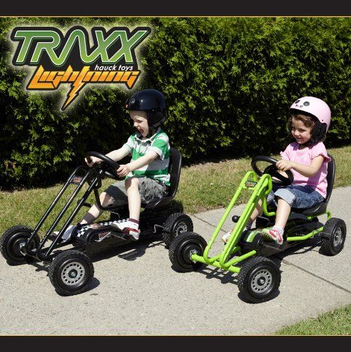 hauck lightning pedal go kart race green let your child go as