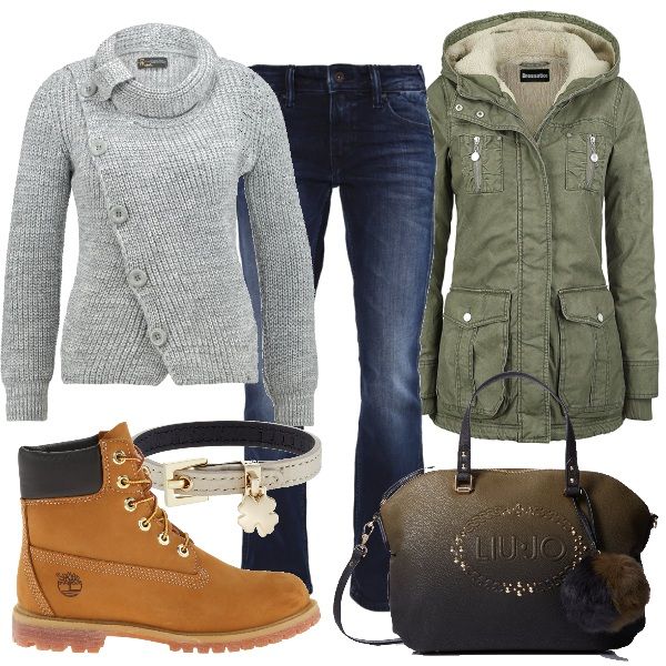 scarponcini timberland outfit