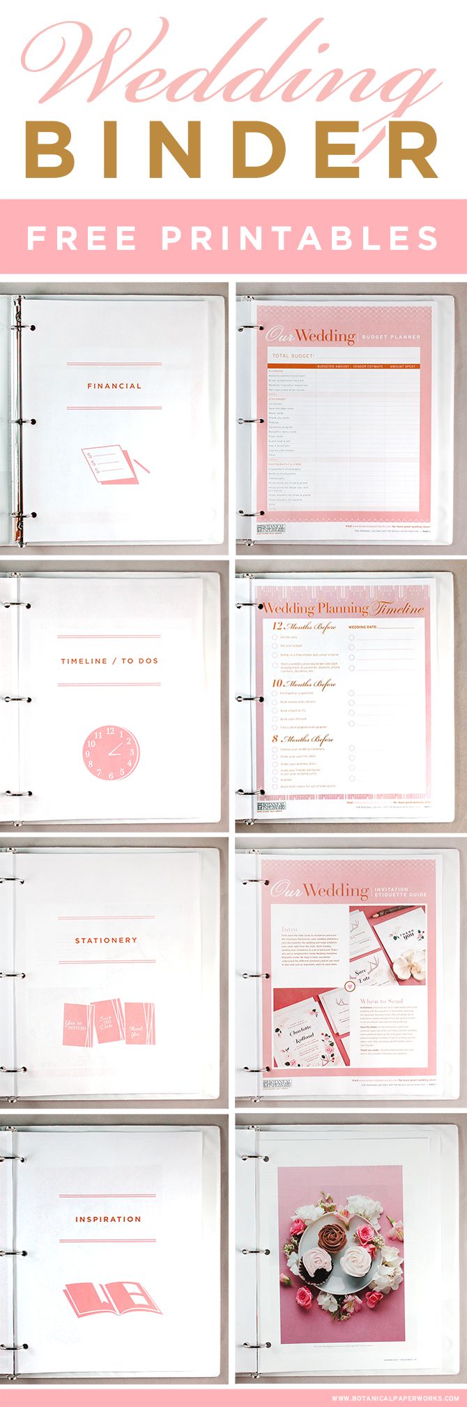 free printables wedding planning binder ウエディング と その他
