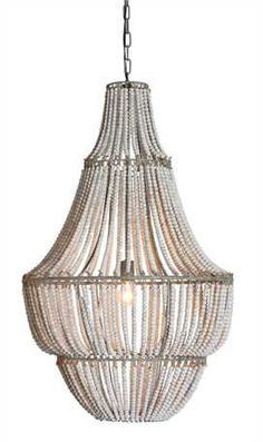 Amele Wood Beaded Chandelier With Images Wood Bead Chandelier Classic Chandeliers Beaded Chandelier