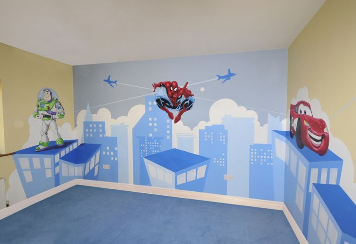 Kids Murals, childrens rooms, decorating kids rooms, super hero murals ...