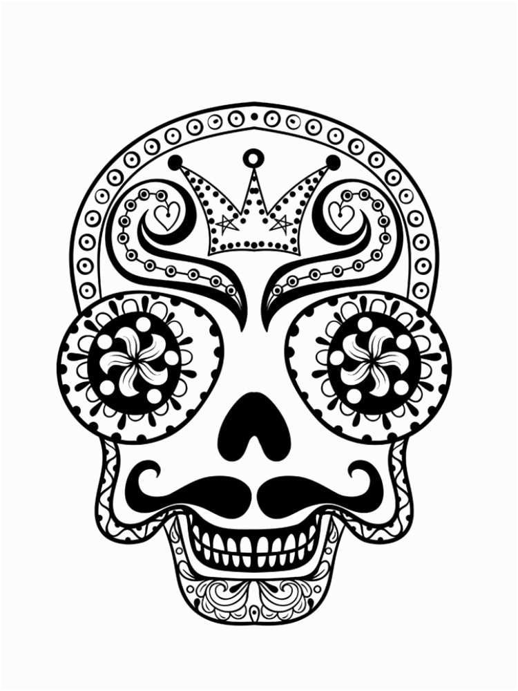 9 Extraordinaire Coloriage Crane Mexicain Pics en 2020 | Coloriage tête