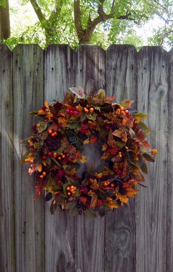harvest wreath fall wreath thanksgiving wreath wreath for the enchanted forest fall wreath autumn wreath wreath for the door outdoor wreath fall door wreath on etsy 106 89 cad