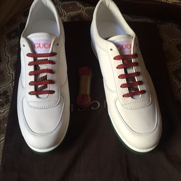 gucci trainers red and green