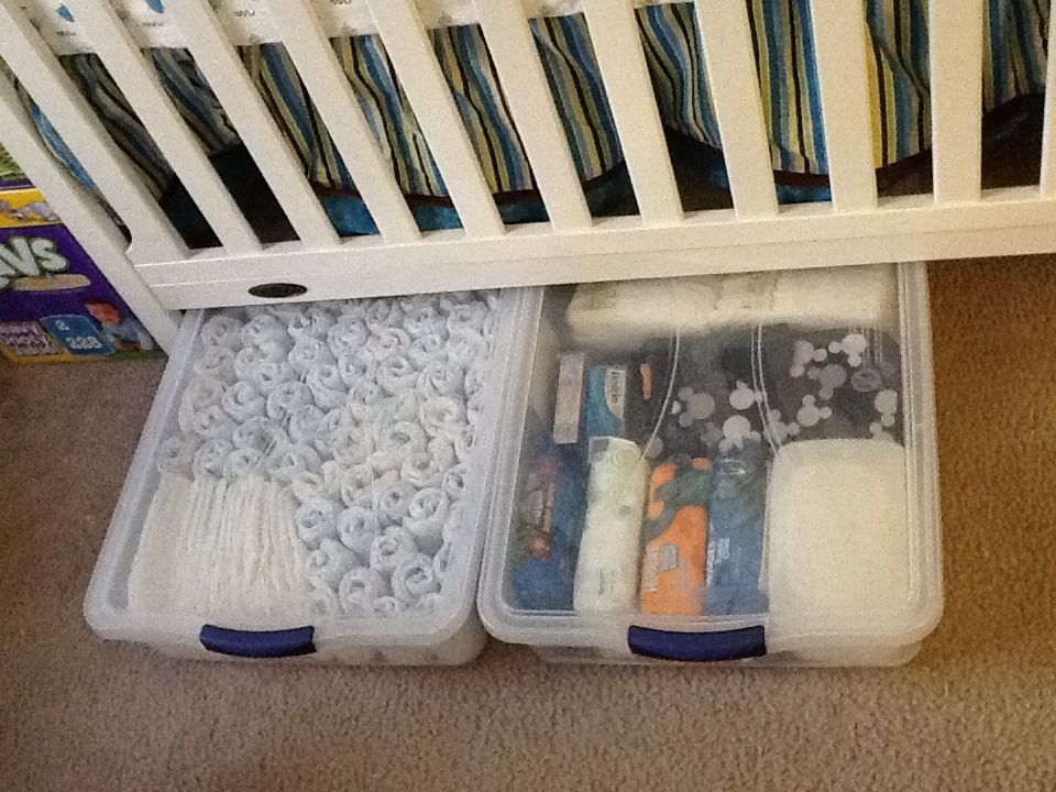 Under Crib Storage Ideas Baby Organization Baby Storage