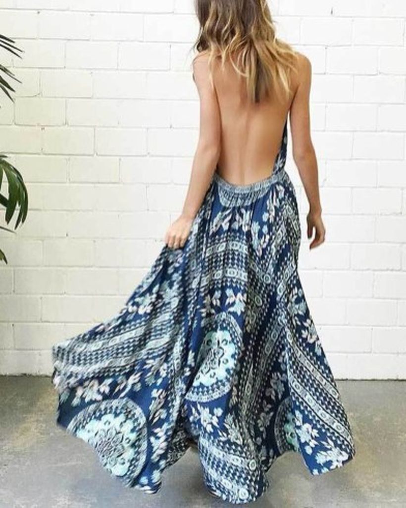 41 Comfy Backless Dresses Ideas To Try This Year Luvlyoutfits Backless Dress Boho Dress