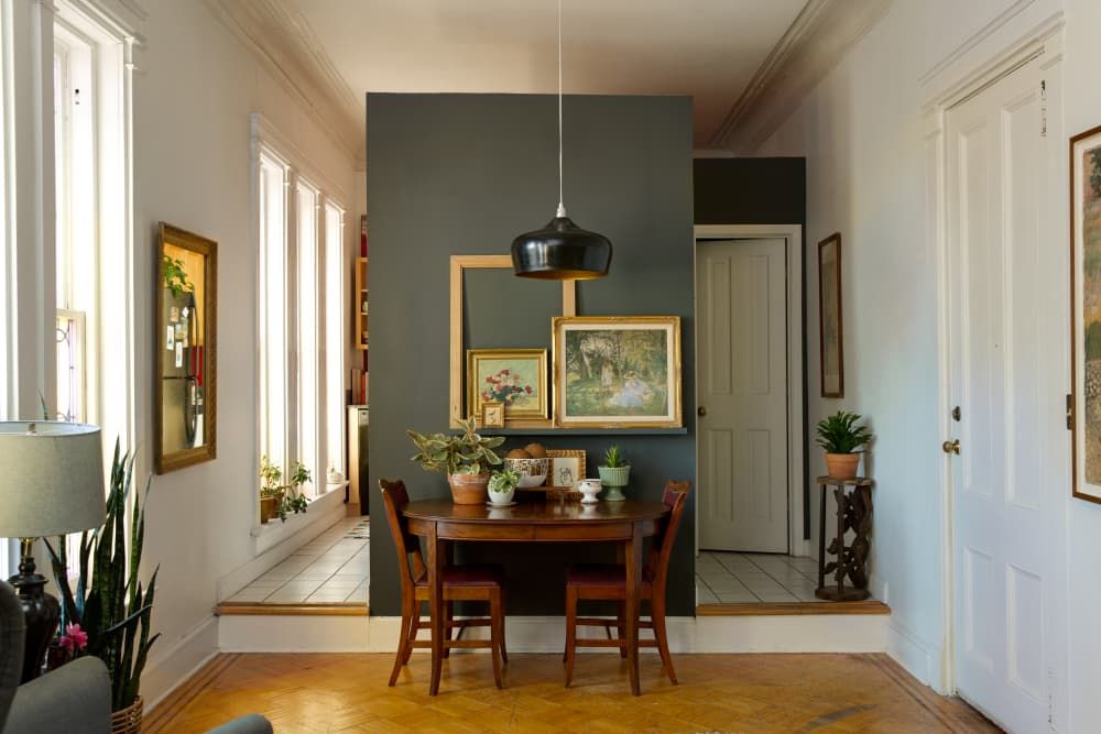 Post Image Apartment Furniture, Studio Apartment, Apartment Decor, Apartment Therapy, Apartment Ideas, Brown Furniture, Solid Wood Furniture, Small Apartments, Small Spaces