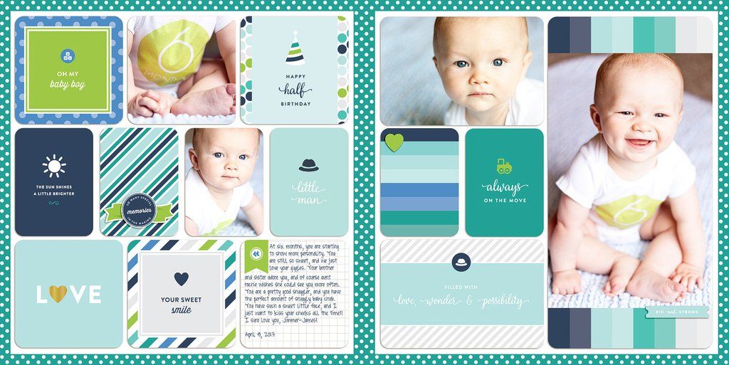 baby boy edition 3x4 filler cards scrapbooking pinterest baby