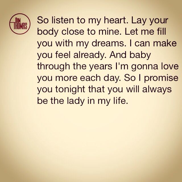 The First Lady In My Life Lyrics The Lady in my life | Love you more, Lady in my life, Love you