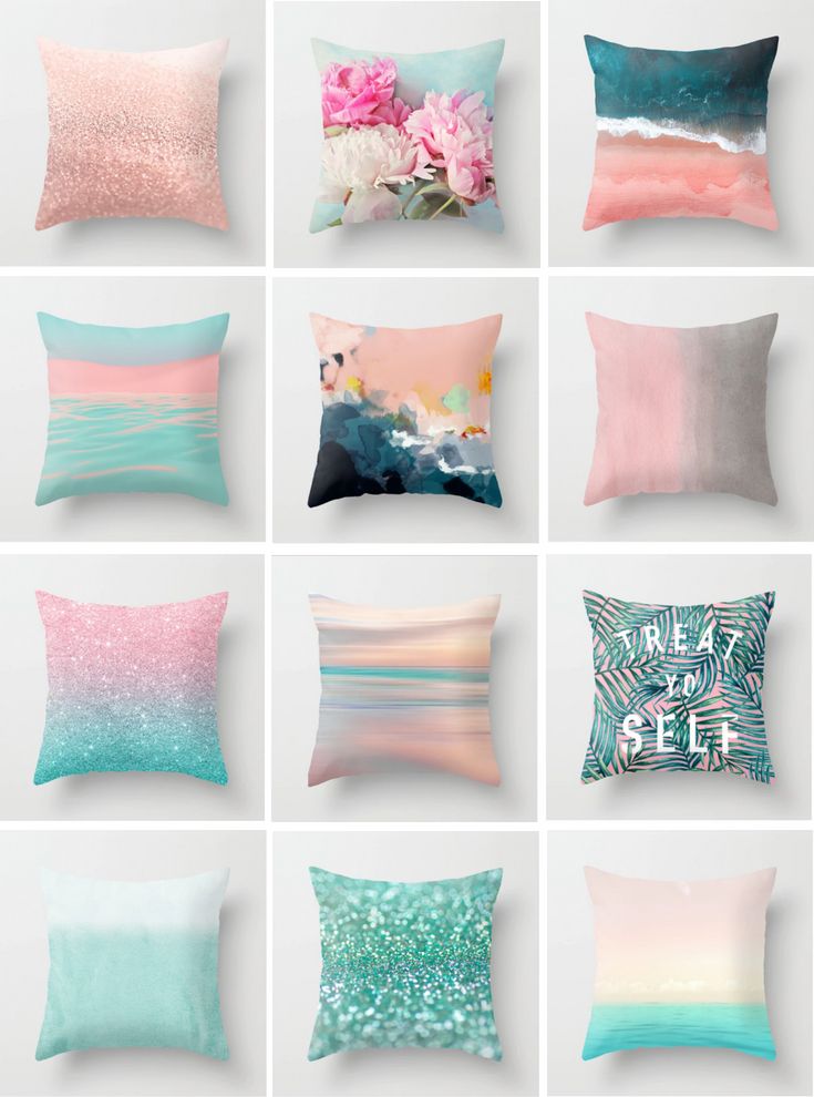 Pillow Pink And Pale Blue Home Decor Throw Decoration Pillow Pink And Pale Blue Home Decor Throw Decoration Green