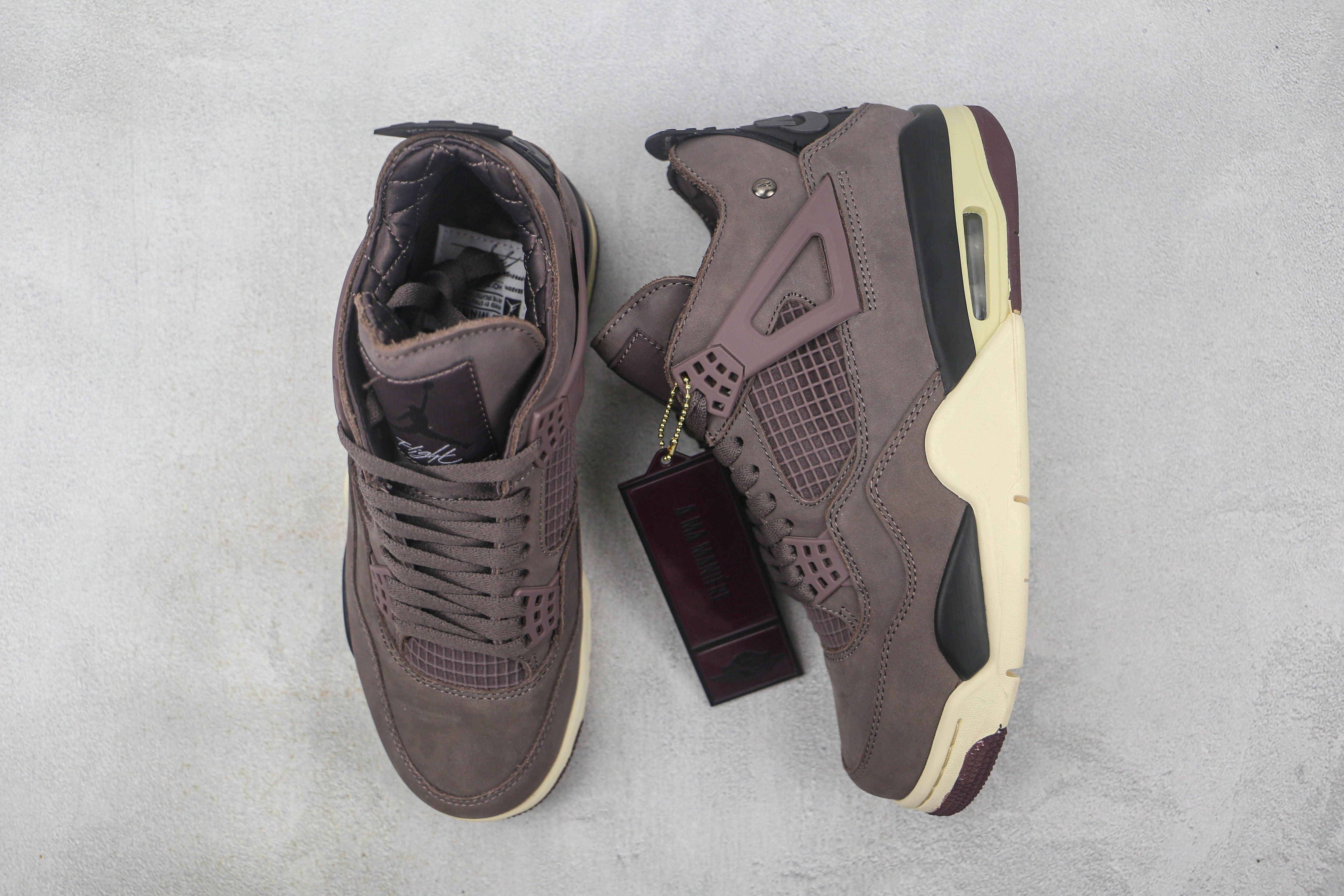 SS-22 A Ma Maniére x Air Jordan 4 Retro 'Violet Ore' Air Max Sneakers, Sneakers Nike, Air Jordan 4 Retro, Black Heels, Puma Sneaker, Nike Air Max, Ss, Comfort Fit, Air Jordans