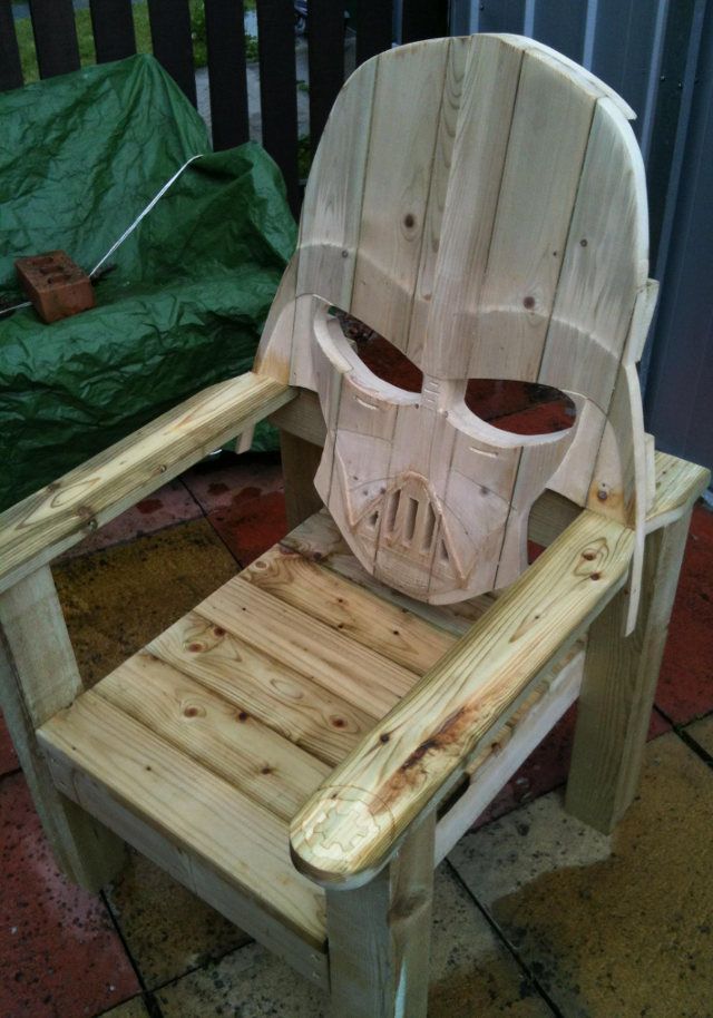 Darth Vader chair. I'm pretty sure I NEED this and it is 