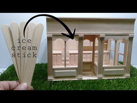 Miniature DIY With Ice Cream Sticks | Dollhouse Room Box